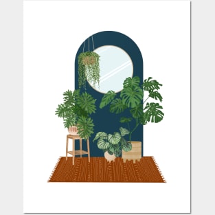 Modern Interior With Plants Posters and Art